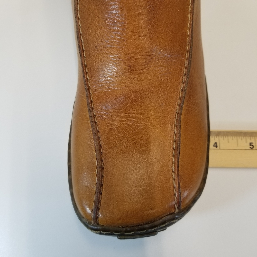 Steve Madden Cameo Womans Size 7B Brown Leather Tall Boots Side Zip - Picture 9 of 15